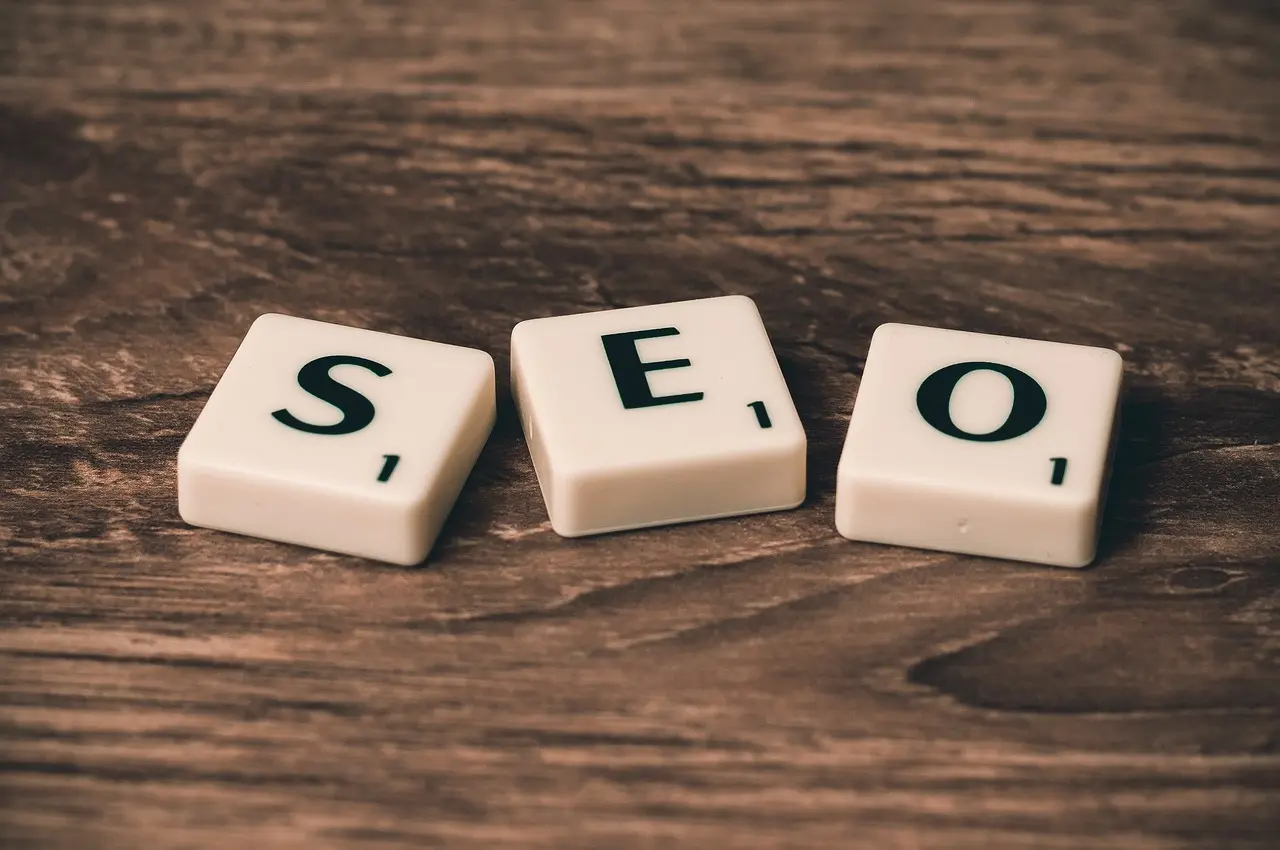 SEO wooden blocks symbolizing search engine optimization services